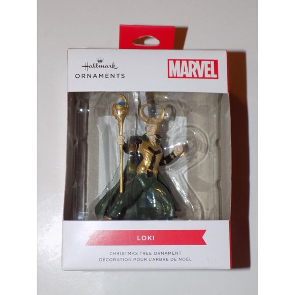 Marvel Avengers - LOKI 2022 ORNAMENT - Hallmark Christmas Tree Decoration - NEW - Picture 1 of 5
